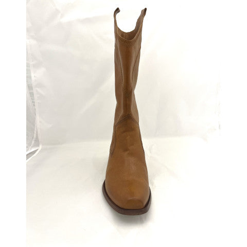 Pedro Garcia Britta Cowboy Boot in Teak Flex Vacchetta