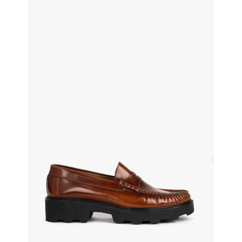 Penelope Chilvers Idler Forentic Brown Loafer