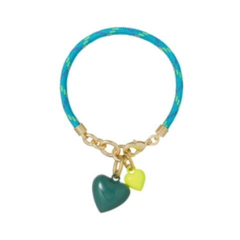 Roxanne Assoulin Happy Cord Mini Double Heart Bracelet