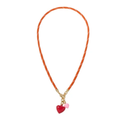 Roxanne Assoulin Happy Cord Mini Double Heart Necklace