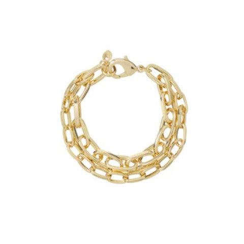 Roxanne Assoulin Paperclip Double Chain Bracelet