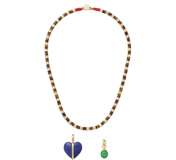 Roxanne Assoulin Heishi Tiger's Eye Necklace