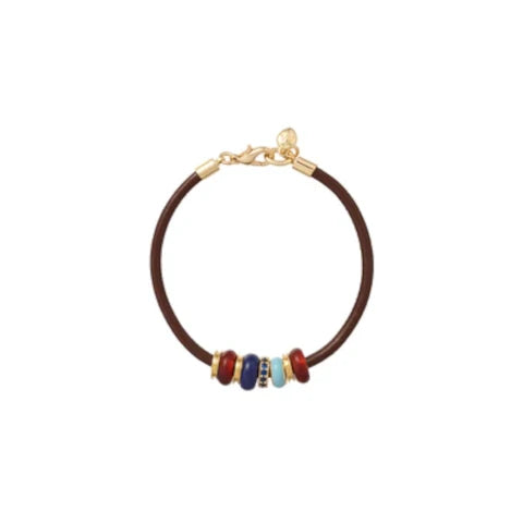 Roxanne Assoulin The Leather Stone Slider Bracelet