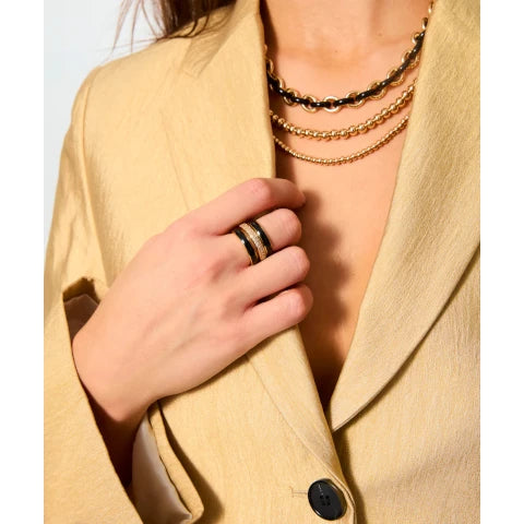 Roxanne Assoulin Touch of Midnight Ring Set