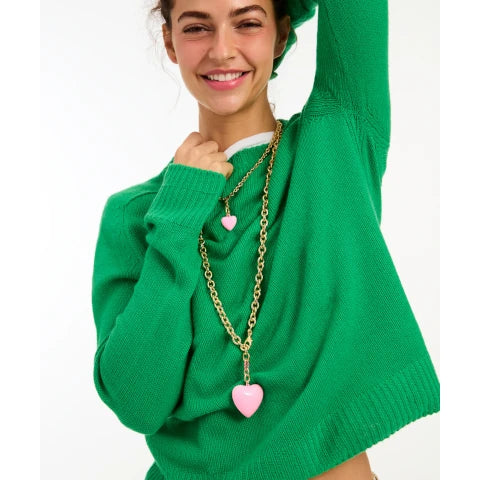 Roxanne Assoulin Mini Puffy Heart Necklace