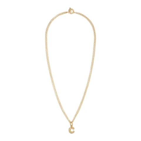 Roxanne Assoulin Puffy Initial Necklace