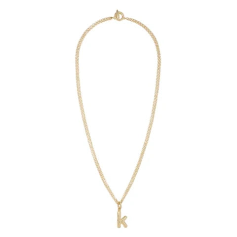Roxanne Assoulin Puffy Initial Necklace