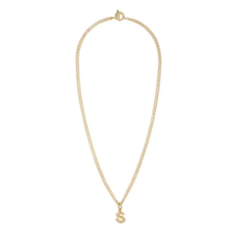 Roxanne Assoulin Puffy Initial Necklace