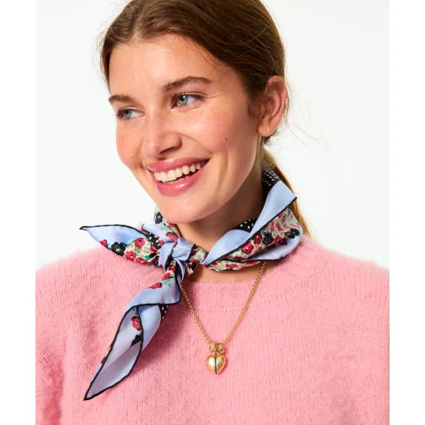 Roxanne Assoulin The Sapphire Stripe Mini Heart Necklace