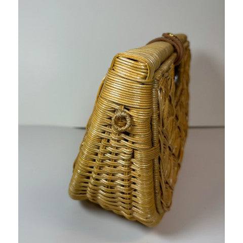 Serpui Joyce Wicker Clutch