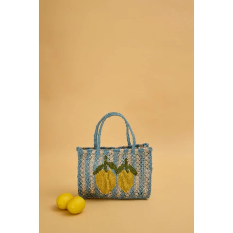 The Jacksons Tracy Double Lemon Stripe Tote