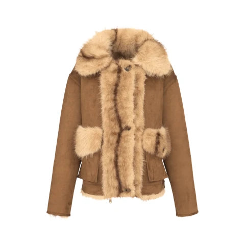 Urbancode Reversible Bonded Zip Chinchilla Jacket