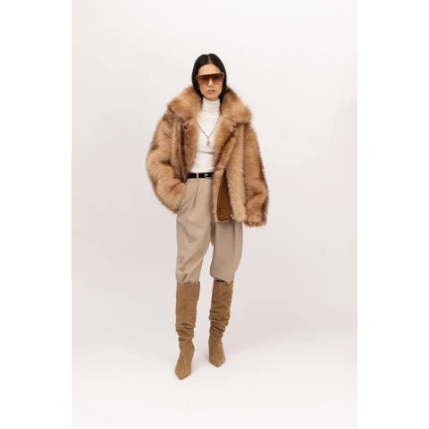 Urbancode Reversible Bonded Zip Chinchilla Jacket