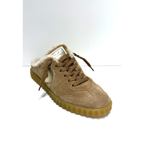 Voile Blanche Ines Mule Sneaker in Taupe