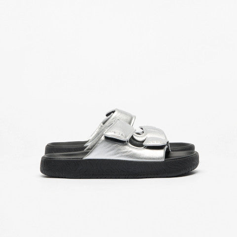 Veja Etna Bold Leather Silver Slide