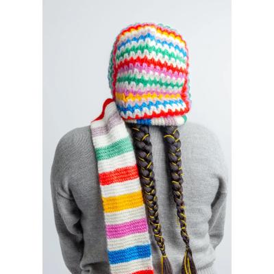 Casa Poma Rainbow Hoodie Scarf