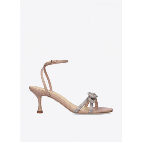 Lola Cruz Modica Sandal With Crystal Bow