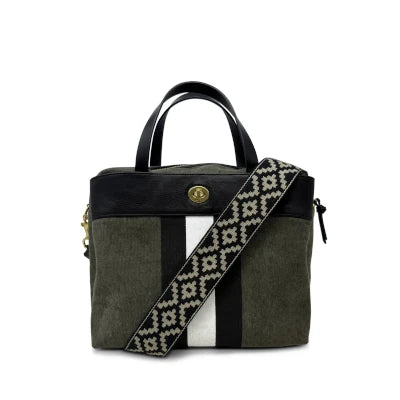 Kempton Amore Olive Canvas Stripe