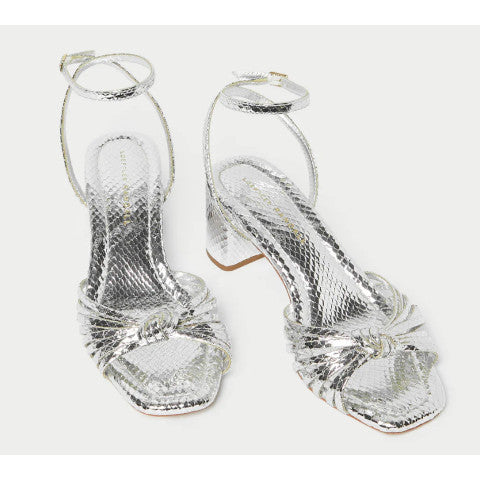 Loeffler Randall Olivia Silver Knot Mid-Heel