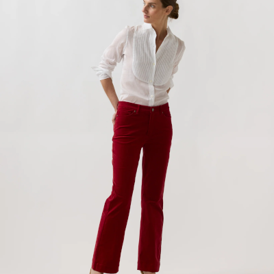 Ann Mashburn Kendall Flare Red Velvet Jean