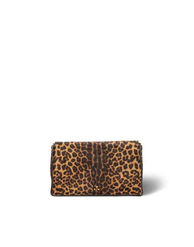 Leopard Suede Wallet Clutch