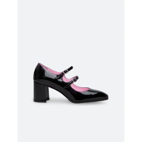 CAREN black patent leather Mary Janes pumps | Carel Paris Shoes