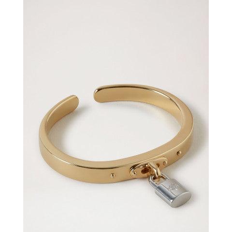 Mulberry Padlock Hoop Earrings - Gold