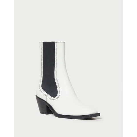 Loeffler Randall Nat Cream Mid Western Boot