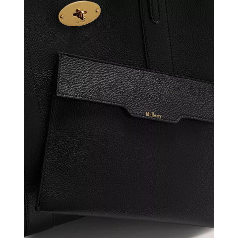 Mulberry Black Bayswater Tote Oak interior Pumpz