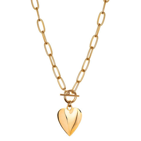 Janis Savitt Gold plated heart necklace Pumpz