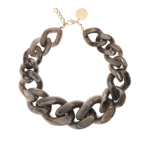 Vanessa Baroni Grey Marble XL Great Necklace