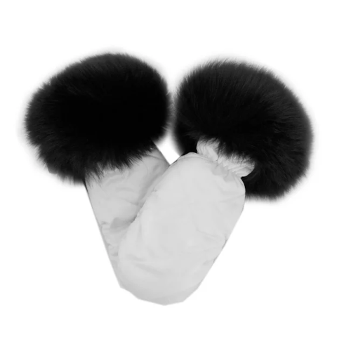 Mitchie's Matchings Nylon Mittens with Fur Trim