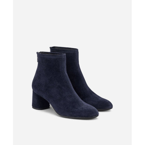 AGL Olga Bootie in Dark Blue Suede