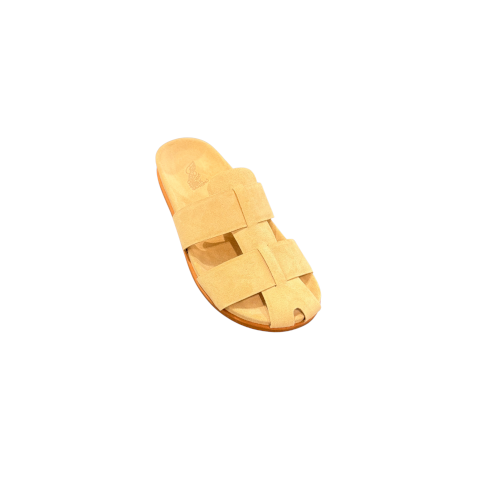 Ancient Greek Sandals Skafi Suede Woven Mule