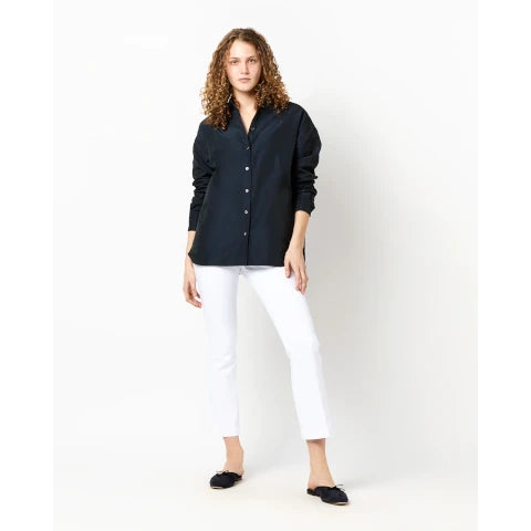 Ann Mashburn Elle Shirt in Navy