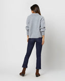 Ann Mashburn Blaire Johnny-Collar Shaker Sweater