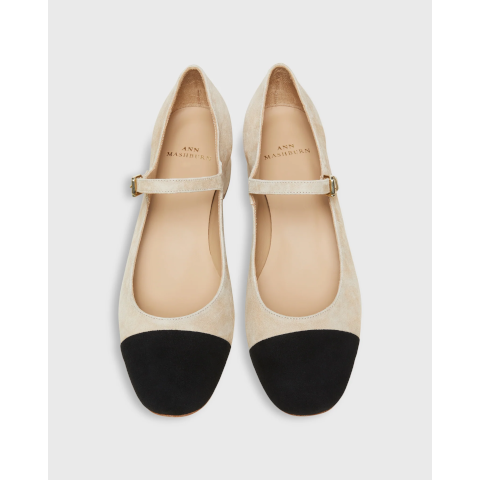 Ann Mashburn Cap Toe Mary Jane Block Heel