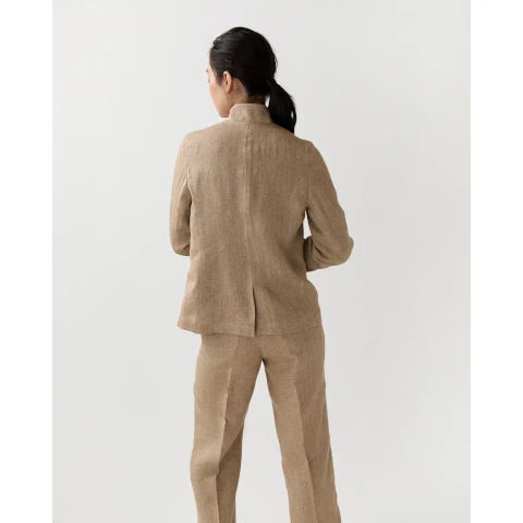 Ann Mashburn Cecile Linen Jacket in Flax
