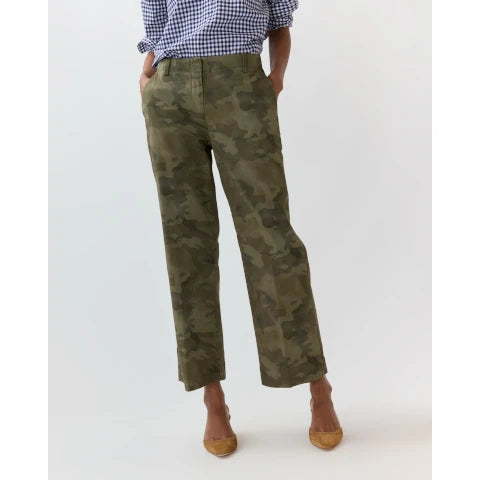 Ann Mashburn Frankie Cropped Pant in Camo