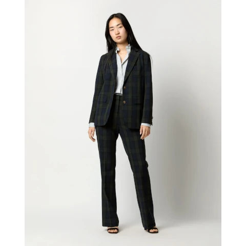 Ann Mashburn Ghost Blazer in Blackwatch Twill