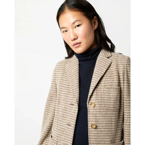 Ann Mashburn Houndstooth Reagan Blazer