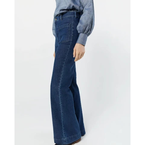 Ann Mashburn Camille Patch-Pocket Jeans
