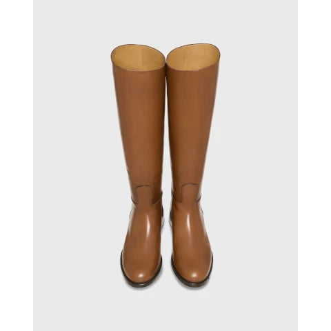 Ann Mashburn Pull On Riding Boot in Tobacco