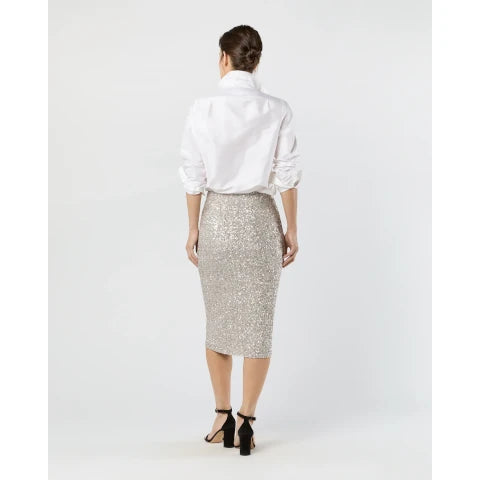 Ann Mashburn Pull-On Sequin Skirt