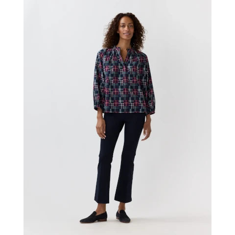 Ann Mashburn Sienna Top in Tartan Patchwork