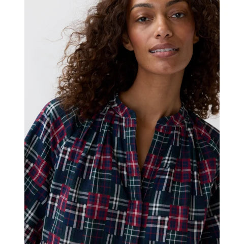 Ann Mashburn Sienna Top in Tartan Patchwork