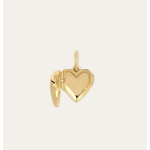 Adina Reyter Groovy Diamond Heart Locket Mini Charm