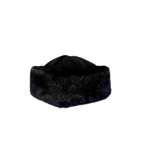 Alpo Knit Hat with Faux Fur Trim