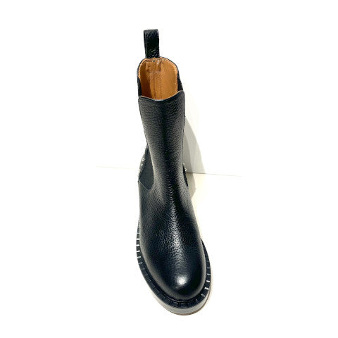 Angleo Bervicato Nina Black Chelsea Boot with Studs