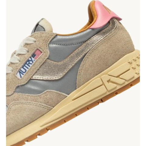 Autry Reelwind Sneakers in Reflective Silver